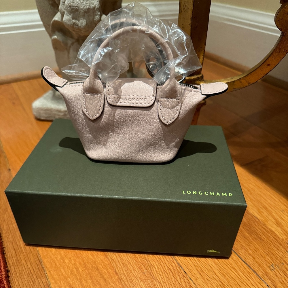 Longchamp Le Pliage Leather Top Handle Crossbody Bag - Picture 5 of 12